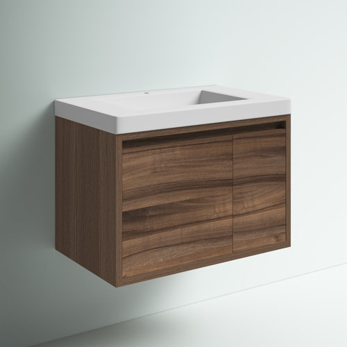 Mercury Row® Altenburg 30.5'' Wall Mounted Single Bathroom Vanity with